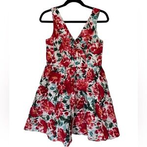 Bailey Blue size M floral zip up dress